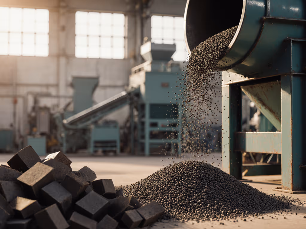 recycled_rubber_processing_facility_with_crumb_rubber_output