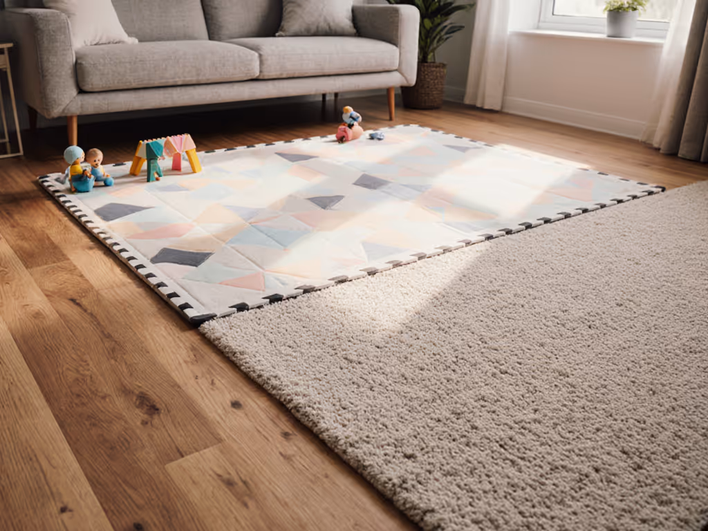 Safe Play Mat Surfaces: Hardwood & Carpet Compatibility