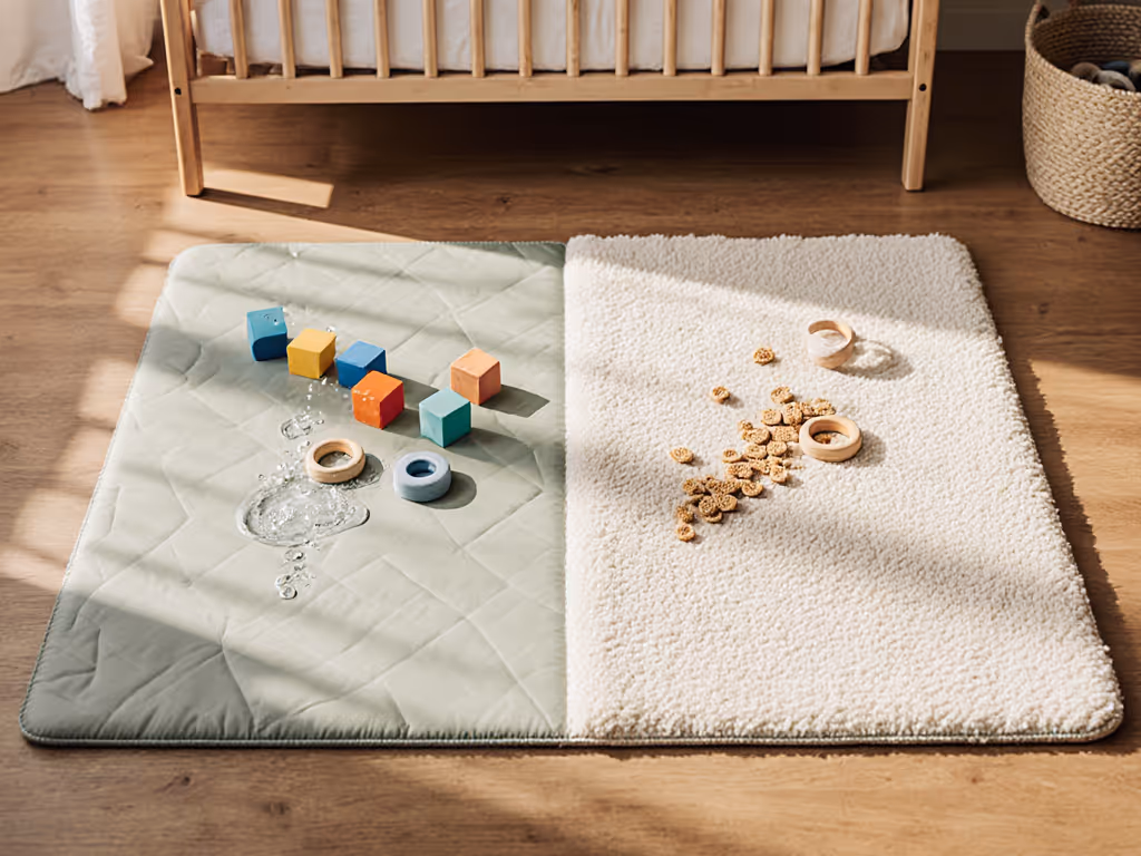 Waterproof vs Fabric Play Mats: Safety & Cleanability Compared