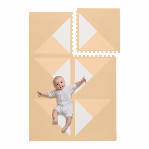 Toddlekind Prettier Puzzle Playmat (Kyte Wheat)