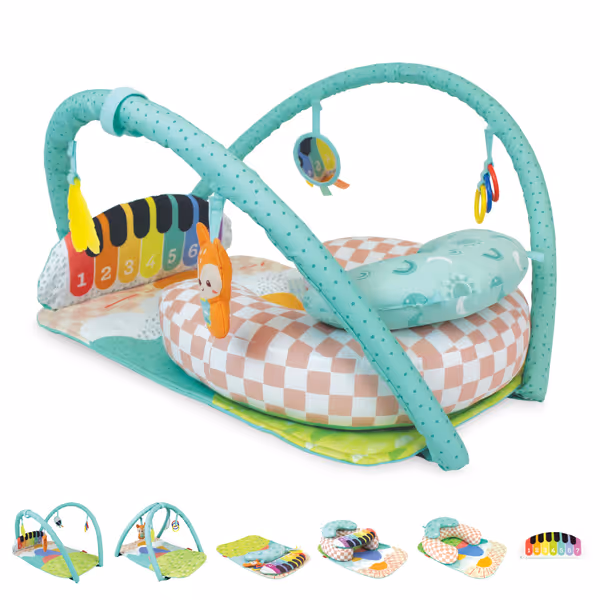 Infantino Kick 'n Keys 7-in-1 Musical Piano Activity Gym